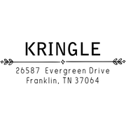 Kringle Diamond Deco Address Stamp