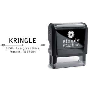 Kringle Diamond Deco Address Stamp Body and Design