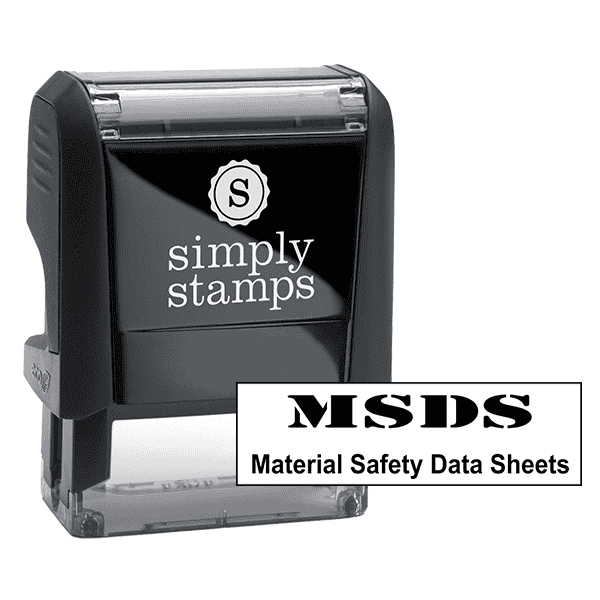 Material Safety Data Sheet Stamp