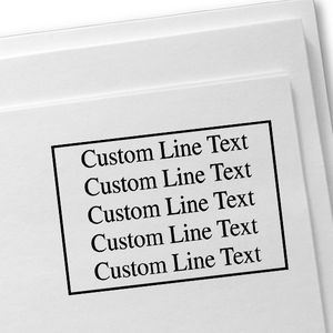 Customized 5 Line Postage Paid Stamp Imprint Example