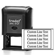 Customized 5 Line Postage Paid Stamp