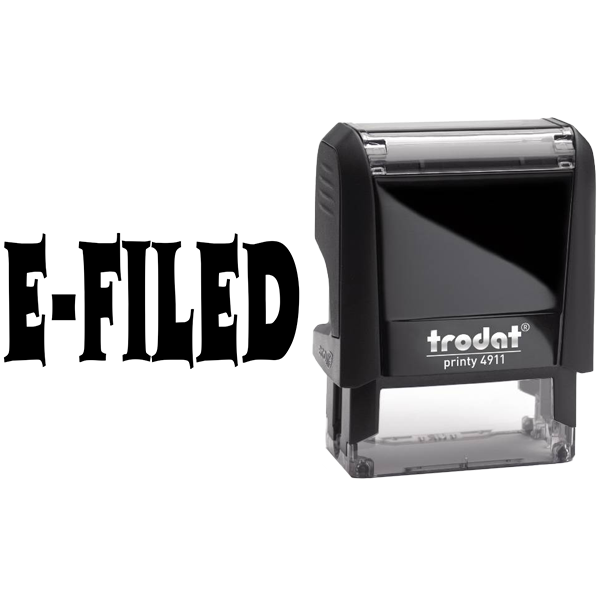 E-Filed Office Stock Stamp Body and Design