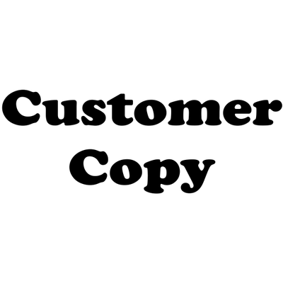 Customer Copy Office Stock Stamp - alternate view