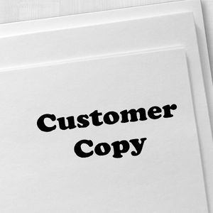 Customer Copy Office Rubber Stamp