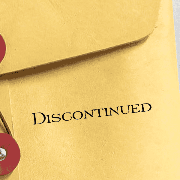 Discontinued Office Rubber Stamp