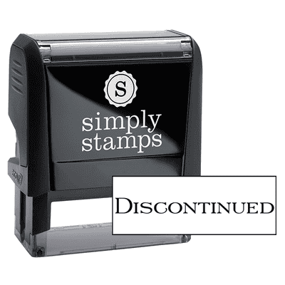 Discontinued Office Stock Stamp