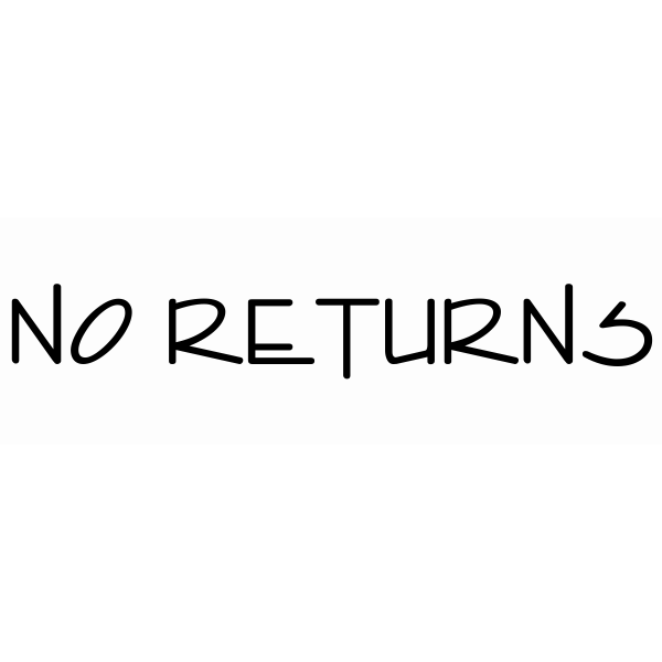 No Returns Stamp