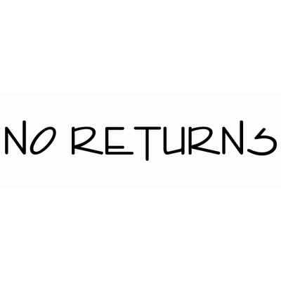 No Returns Stock Stamp - alternate view