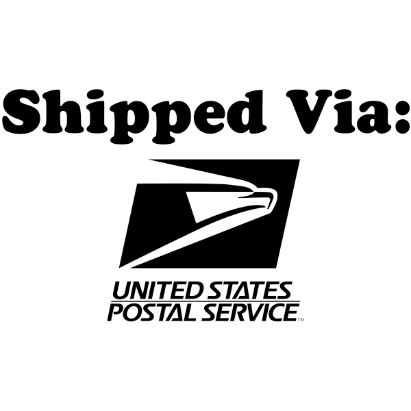 SHIPPED VIA USPS Stock Stamp