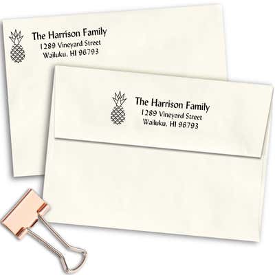 Harrison Pineapple Address Stamp - alternate view