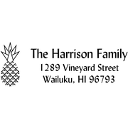 Harrison Pineapple Address Stamp