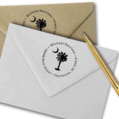 Palmetto Moon Address Stamp - alternate view