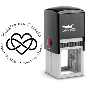Infinity Heart Wedding Stamp Body and Design
