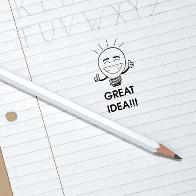 Great Idea Bulb Stamp - alternate view
