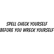Spell Check Before You Wreck Stamp