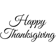 Happy Thanksgiving Craft Stamp