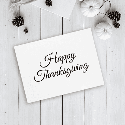 Happy Thanksgiving Craft Stamp - alternate view