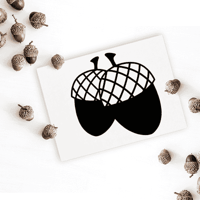 Acorns Craft Stamp - alternate view