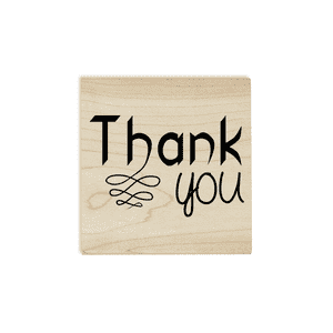 Thank you Fancy Craft Stamp Body and Design