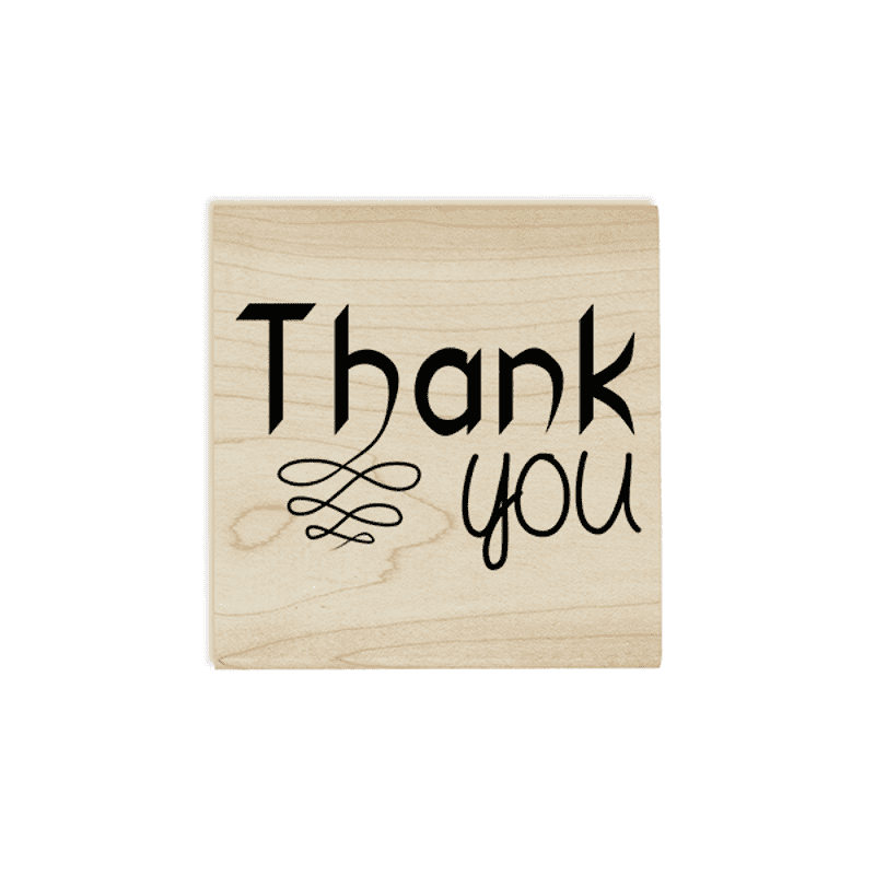 Thank you Fancy Craft Stamp Body and Design