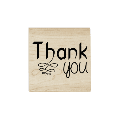 Thank you Fancy Craft Stamp - alternate view