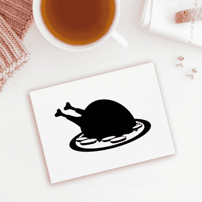 Turkey and Trimmings Craft Stamp - alternate view