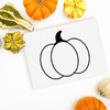 Large Round Pumpkin Craft Stamp Imprint Example