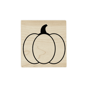 Large Round Pumpkin Craft Stamp Body and Design