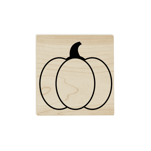 Large Round Pumpkin Craft Stamp Body and Design