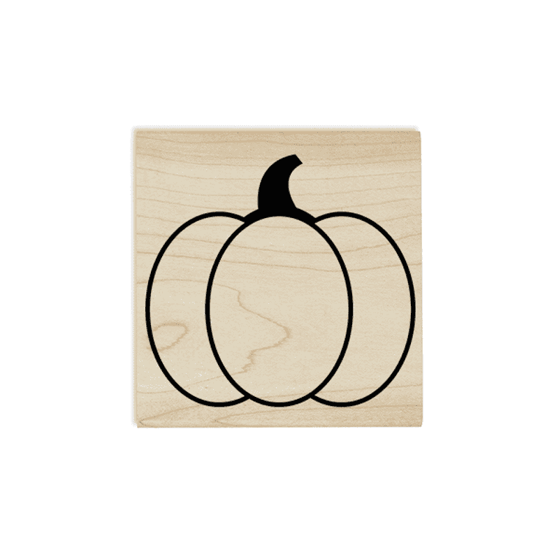 Large Round Pumpkin Craft Stamp Body and Design