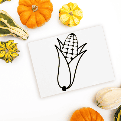 Corn in a Husk Craft Stamp - alternate view