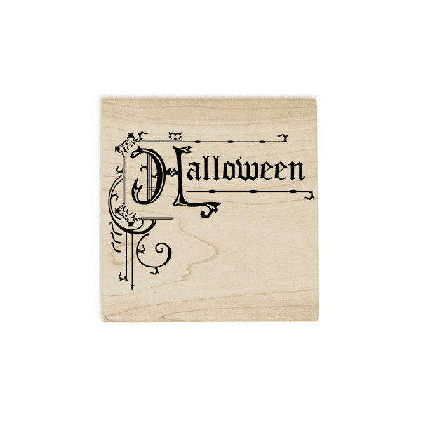 Halloween Ornamental Sign Craft Stamp Body and Design