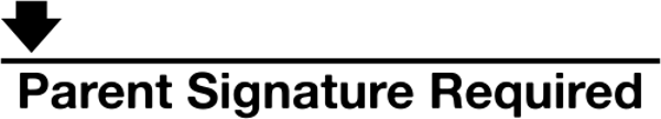 Parent Signature Required Arrow Teacher Stamp