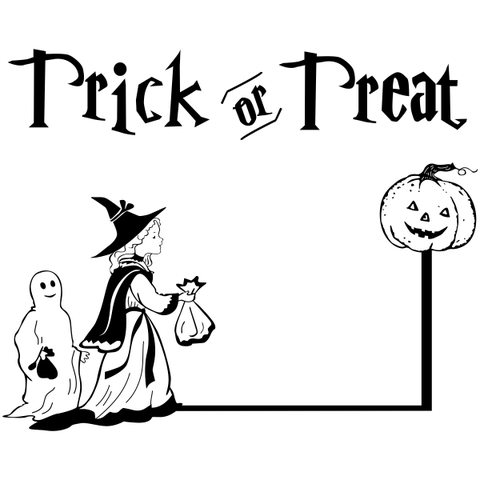 Trick or Treaters Craft Stamp