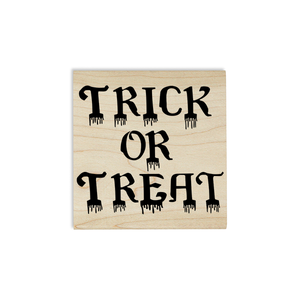 Bloody Trick or Treat Craft Stamp Body and Design