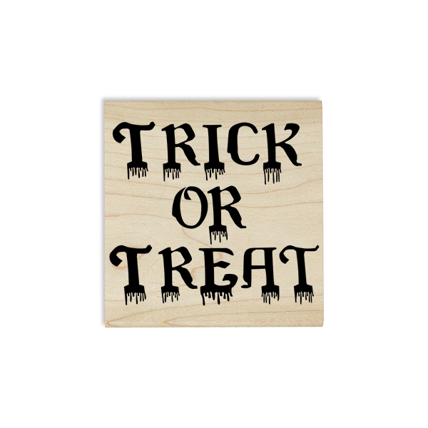 Bloody Trick or Treat Craft Stamp Body and Design
