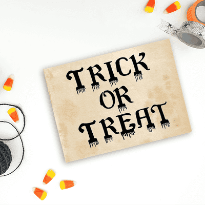 Bloody Trick or Treat Craft Stamp - alternate view