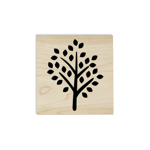 Tree Autumn Leaves Craft Stamp Body and Design