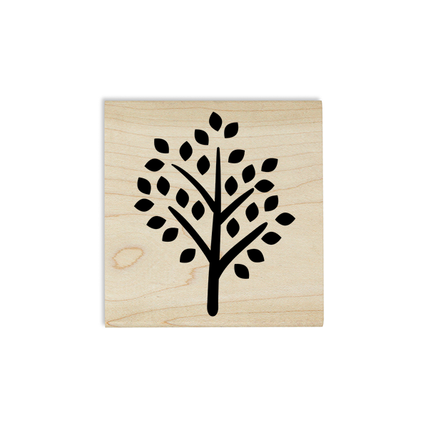 Tree Autumn Leaves Craft Stamp Body and Design