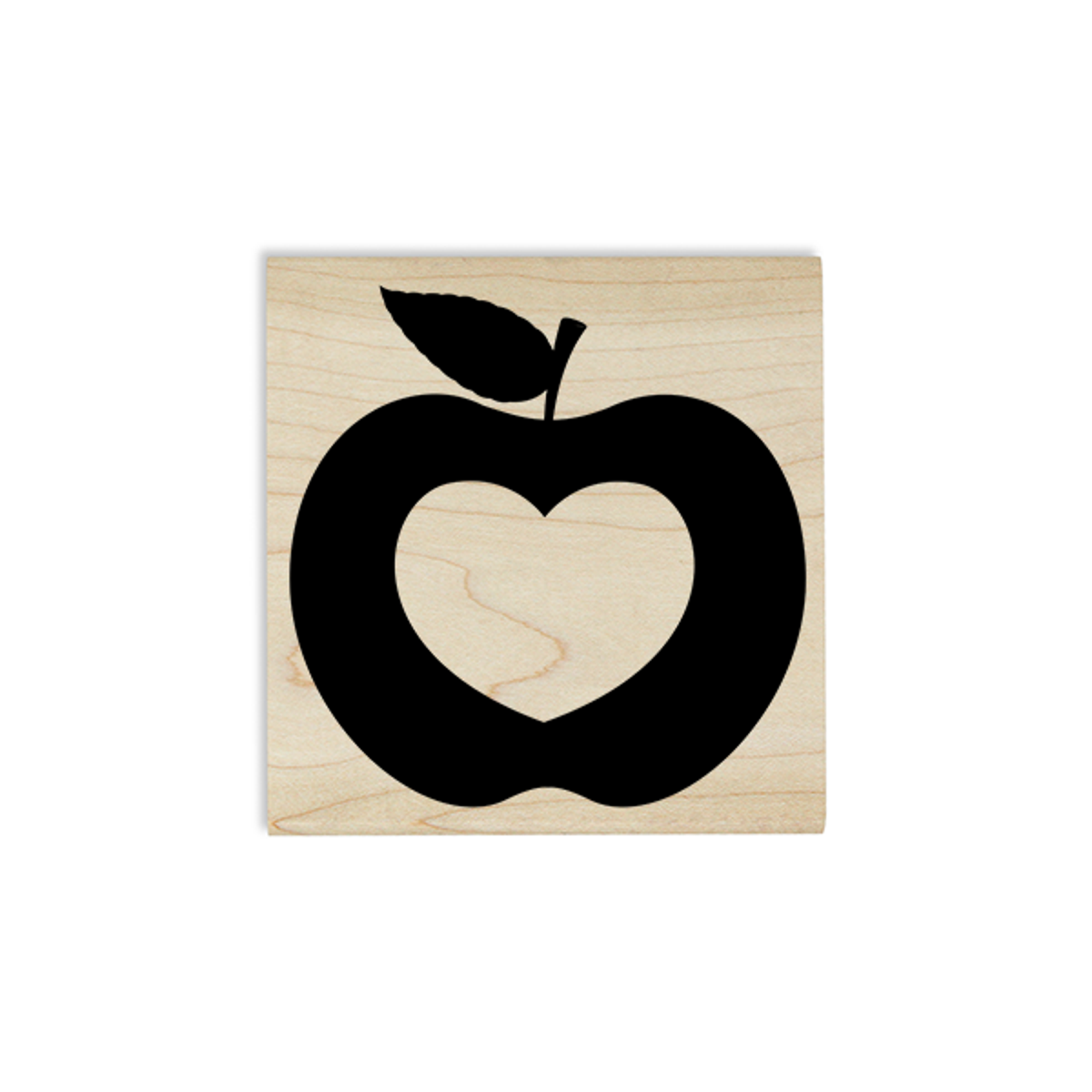 Heart Apple Craft Stamp Body and Design