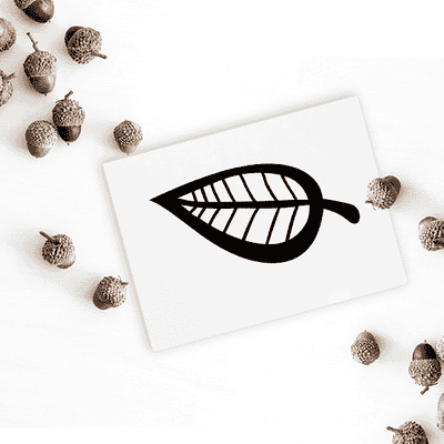 Autumn Foliage Craft Stamp - alternate view