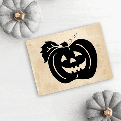 October Jack O' Lantern Craft Stamp - alternate view
