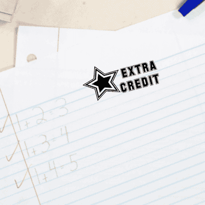Extra Credit Sports Star Teacher Stamp - alternate view