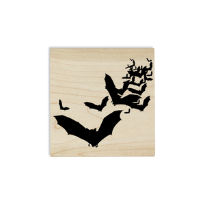 Lots of Flying Bats Craft Stamp Body and Design