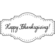 Happy Thanksgiving! Stitched Craft Stamp