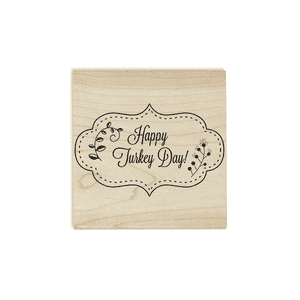 Happy Turkey Day! Stitched Craft Stamp Body and Design
