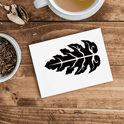 Autumn Leaf Craft Stamp - alternate view