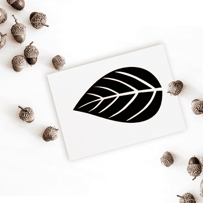 Autumn Foliage Leaf Craft Stamp - alternate view
