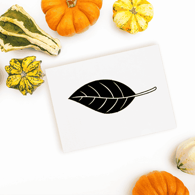 Autumn Oak Leaf Craft Stamp - alternate view