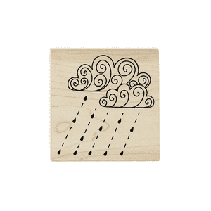 Fall Rain Storm Craft Stamp Body and Design